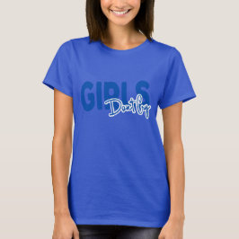 Flickan gråt inte typografisk djup royal T-shirt
