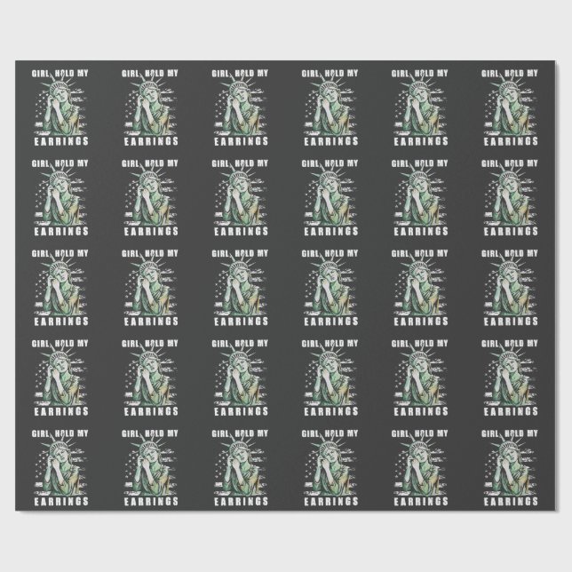 Flickan, håll upp min liberala status amerikansk presentpapper (Platt)