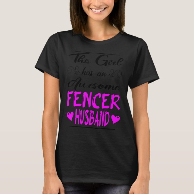 Flickan har en Fantastisk Fencer Make T Shirt (Framsida)