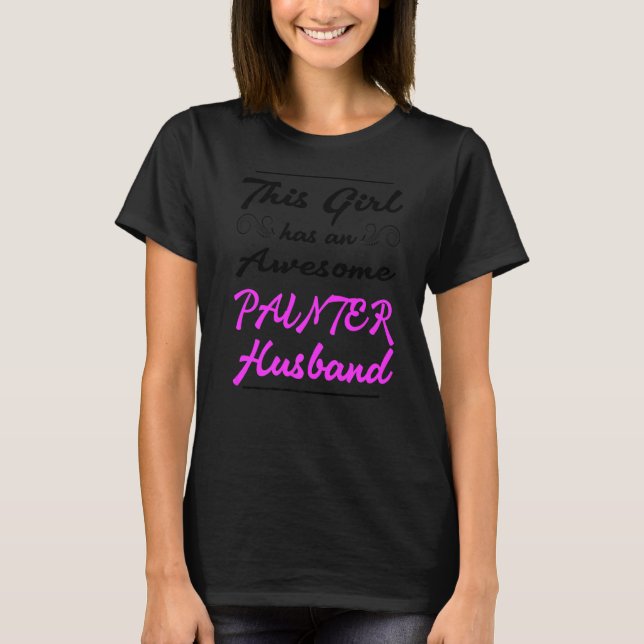 Flickan har en Fantastisk Painter Make 1 T Shirt (Framsida)