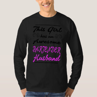 Flickan har Fantastisk Bartender Make T Shirt