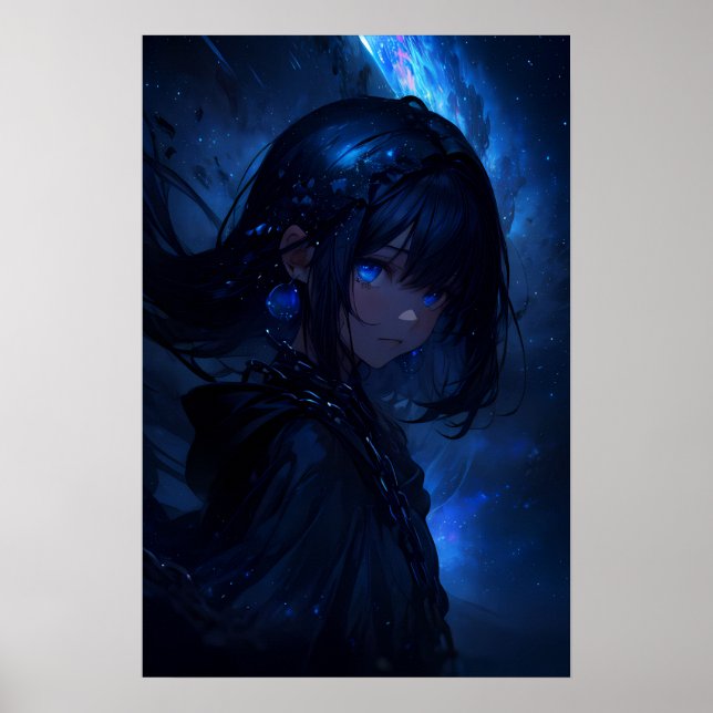 Flickan i det kosmiska mysteriet poster (Framsidan)