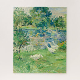 Flickan i en Boat med Geese av Berthe Morisot Pussel