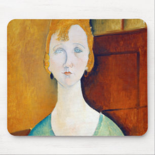 Flickan i en Grönt Blouse, Modigliani Musmatta