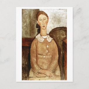 Flickan i en Gult Dress, Modigliani Vykort
