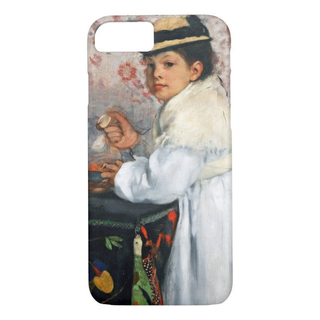 Flickan i en Hat, Edgar Degas Case-Mate iPhone Skal (Baksida)