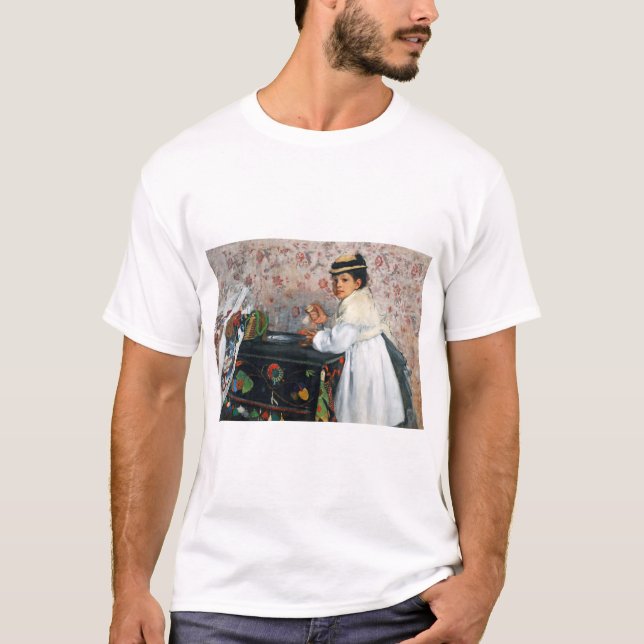 Flickan i en Hat, Edgar Degas T Shirt (Framsida)