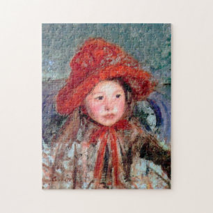 Flickan i en stor röd hatt, Mary Cassatt Pussel