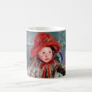 Flickan i en stor rödhatt, Mary Cassatt Kaffemugg
