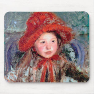Flickan i en stor rödhatt, Mary Cassatt Musmatta