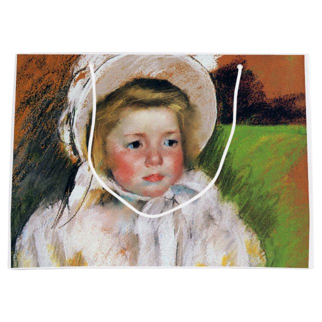 Flickan i en vit Bonnet, Mary Cassatt (Framsidan)