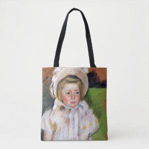 Flickan i en vit Bonnet, Mary Cassatt Tygkasse