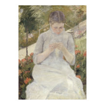 Flickan i Garden av Mary Cassatt