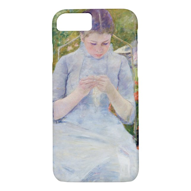 Flickan i Garden, Mary Cassatt Case-Mate iPhone Skal (Baksida)