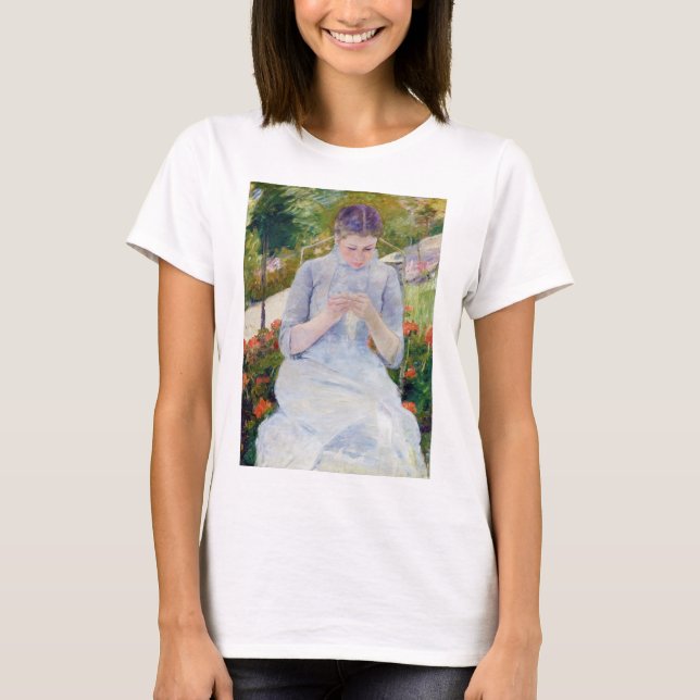 Flickan i Garden, Mary Cassatt T Shirt (Framsida)