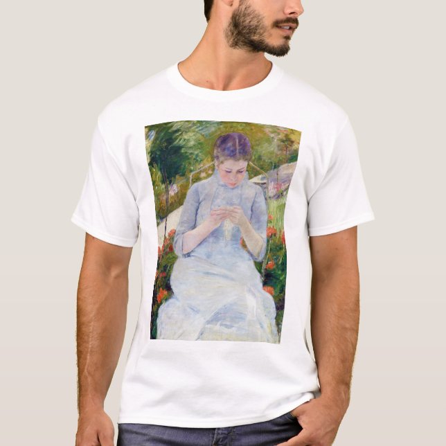 Flickan i Garden, Mary Cassatt T Shirt (Framsida)