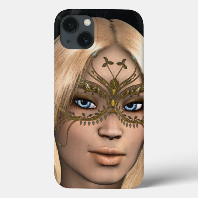 Flickan i Golden Butterfly Mask (Baksida)