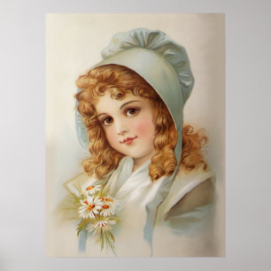 Flickan i Grönt Bonnet Poster