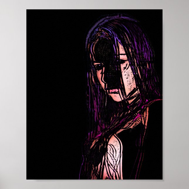 Flickan i mörkret Poster (Framsidan)