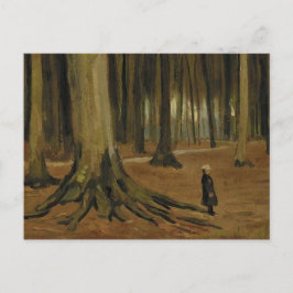Flickan i Skogen (F8a) Van Gogh Fine Art Vykort