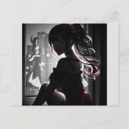 Flickan i skuggan vykort