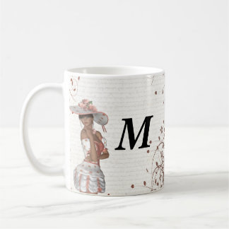 Flickan i sommarhatt kaffemugg
