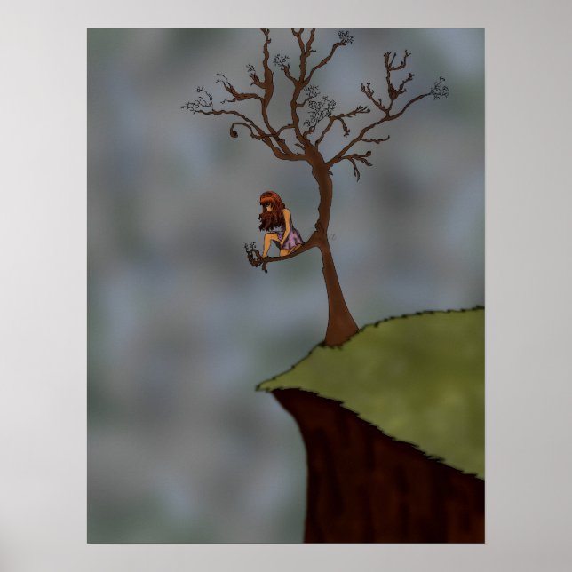 Flickan i Träd Poster (Framsidan)