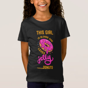 Flickan kärlek gelé ger skjortan av barn t shirt