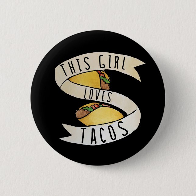 Flickan kärlek Tacos Knapp (Framsida)