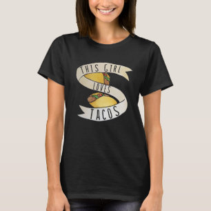 Flickan kärlek Tacos T Shirt