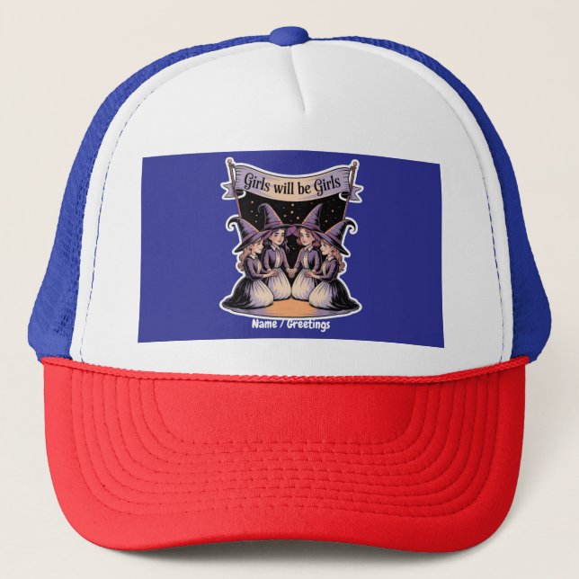 Flickan kommer att bli en flicka... keps (Framsida)