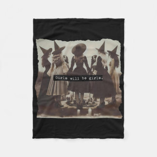 Flickan kommer att bli Girls Witch Witchy Spooky S Fleecefilt