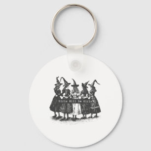 Flickan kommer att bli Girls Witch Witchy Spooky S Nyckelring