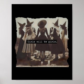 Flickan kommer att bli Girls Witch Witchy Spooky S Poster