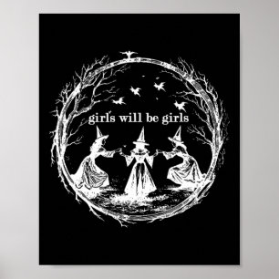 Flickan kommer att bli Girls Witch Witchy Spooky S Poster