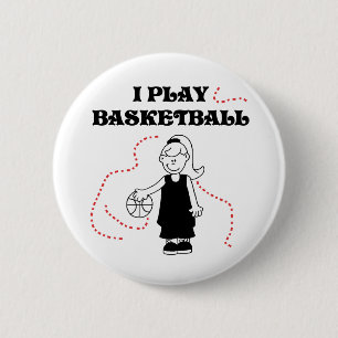 Flickan leker jag basket knapp