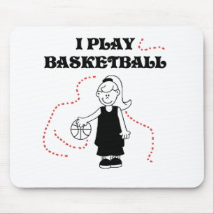 Flickan leker jag basket musmatta