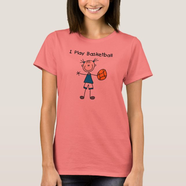 Flickan leker jag basketTshirts och gåvor Tröja (Framsida)