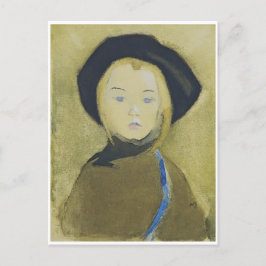 Flickan med Blue Ribbon Helene Schjerfbeck Vykort
