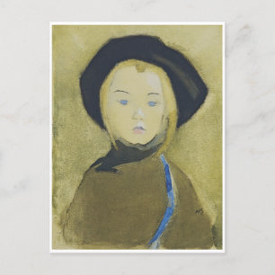 Flickan med Blue Ribbon Helene Schjerfbeck Vykort