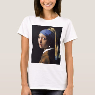 Flickan med det pärlemorfärg örhänget t shirt