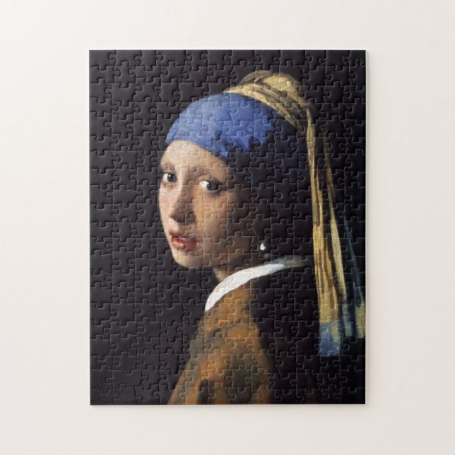 Flickan med en Pearl Earring Johannes Vermeer Pussel (Vertikal)
