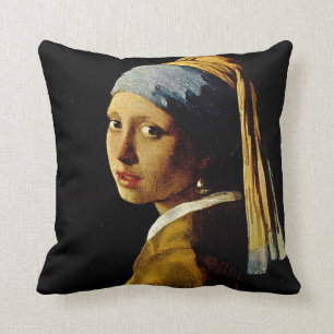 Flickan med en turban/Flickan med pärlörhänget Kudde