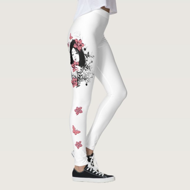 Flickan med fjärilar 3 Leggings (Höger)