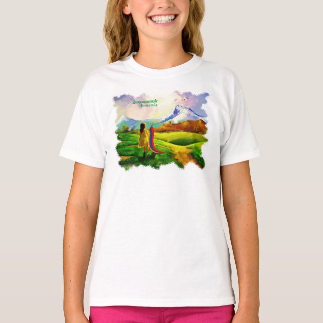 Flickan med flagga t shirt (Framsida)