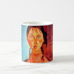 Flickan med grisar, Modigliani Kaffemugg