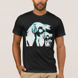 Flickan med hörlurar t-shirt