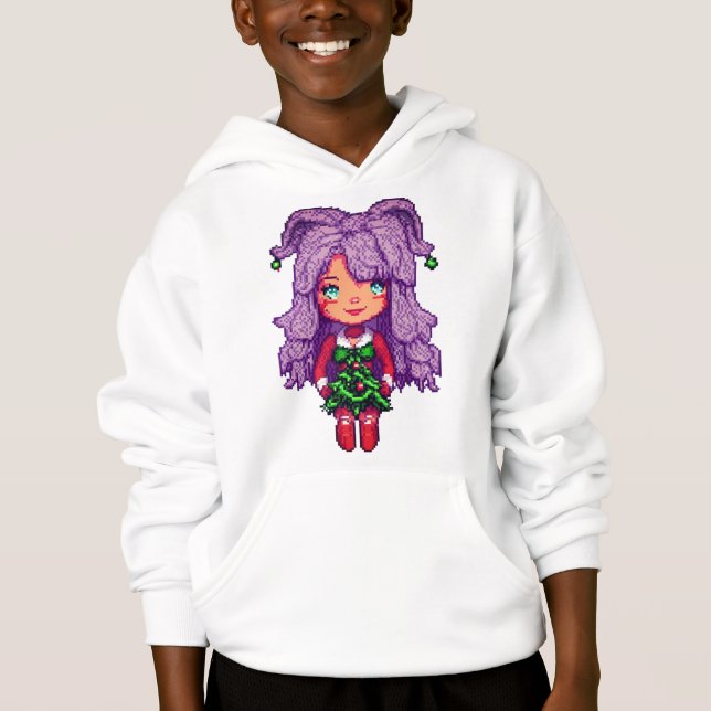 Flickan med lila hår t shirt (Framsida)
