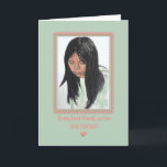 Flickan med Mörk Hair Best Friend Pandemic Bird Da Kort<br><div class="desc">Kortet innehåller en gouacher målning av en ung interpolering/tonåring flicka med rakare, mörk hår och säger: "Till min bästa vän, på hennes BIRTHDAY." Inuti är jag ledsen att inte fira med dig personligen, men denna pandemi kommer att passera. Och när det gör det firar vi din födelsedag. Kärlek är du,...</div>