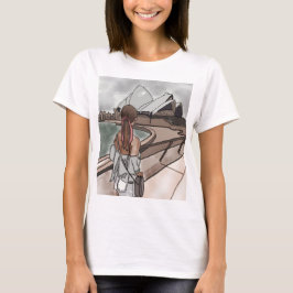 Flickan med operahus i Sydney. T Shirt